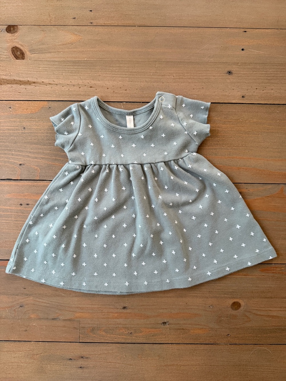 Quincy Mae 100% Organic Cotton Star-Print Dress - 3-6 Months